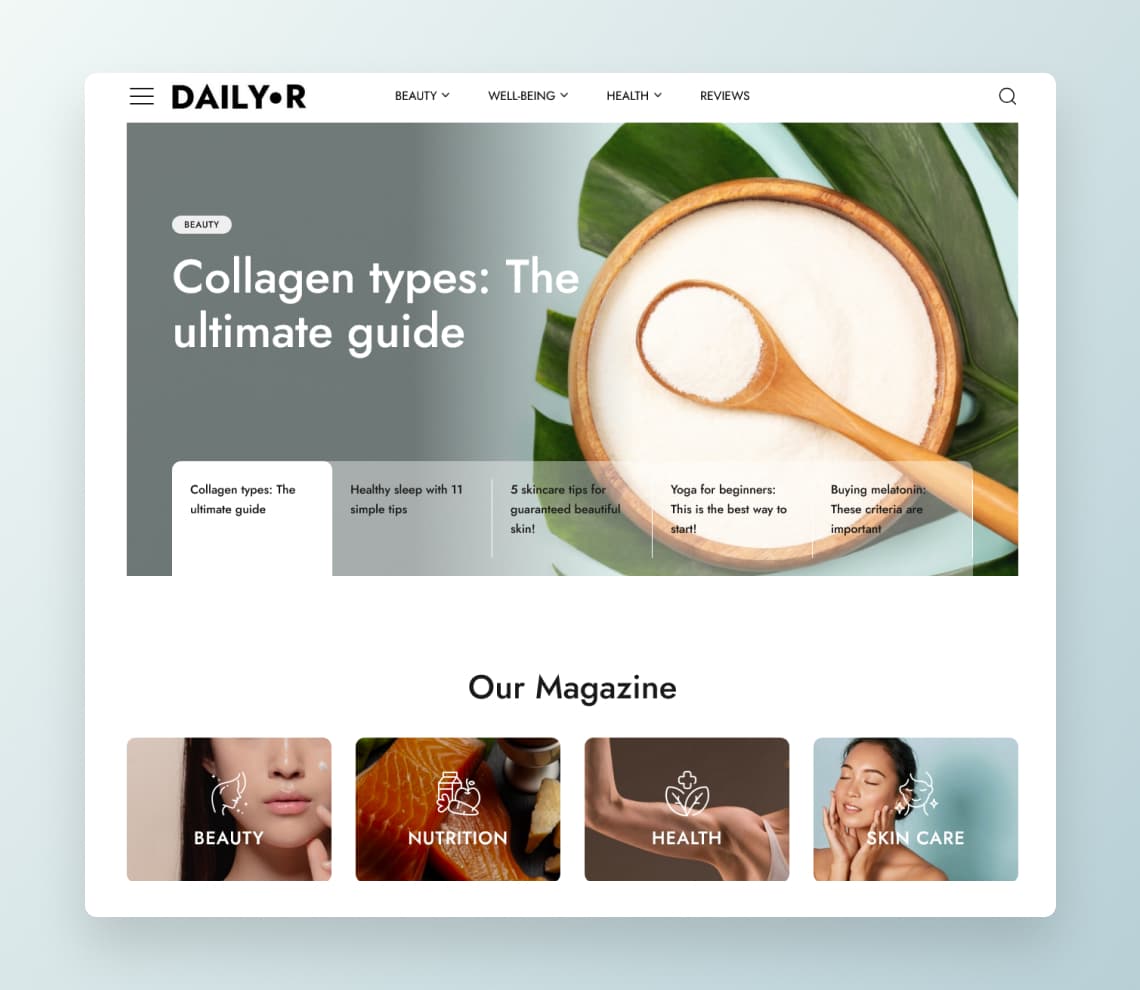 Daily Rituals — custom WordPress performance platform