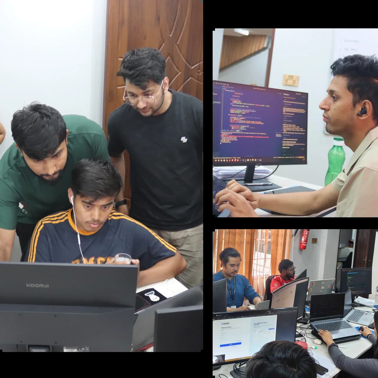 Code Pros engineers working together at the Kathmandu office