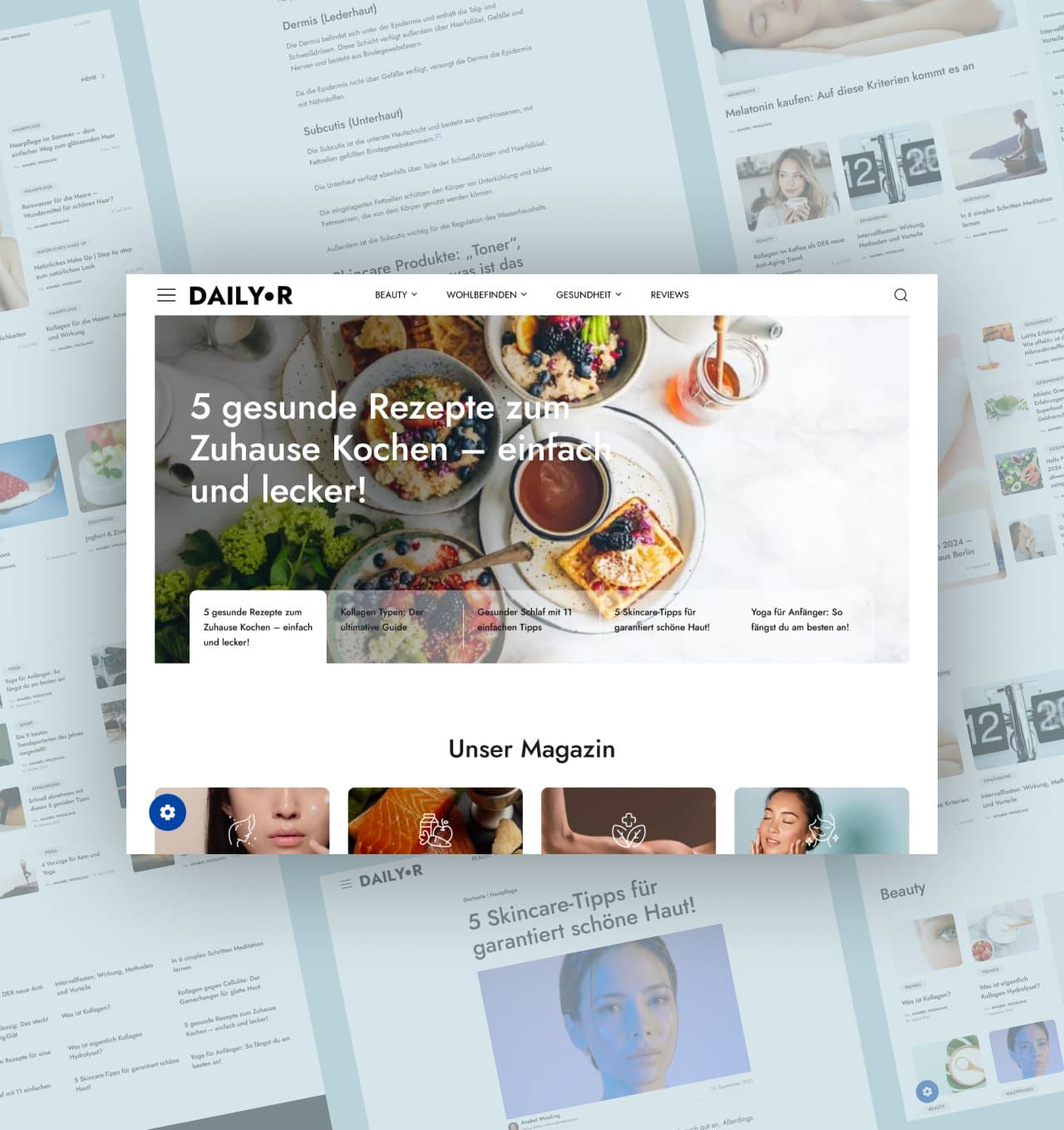 Daily Rituals magazine homepage