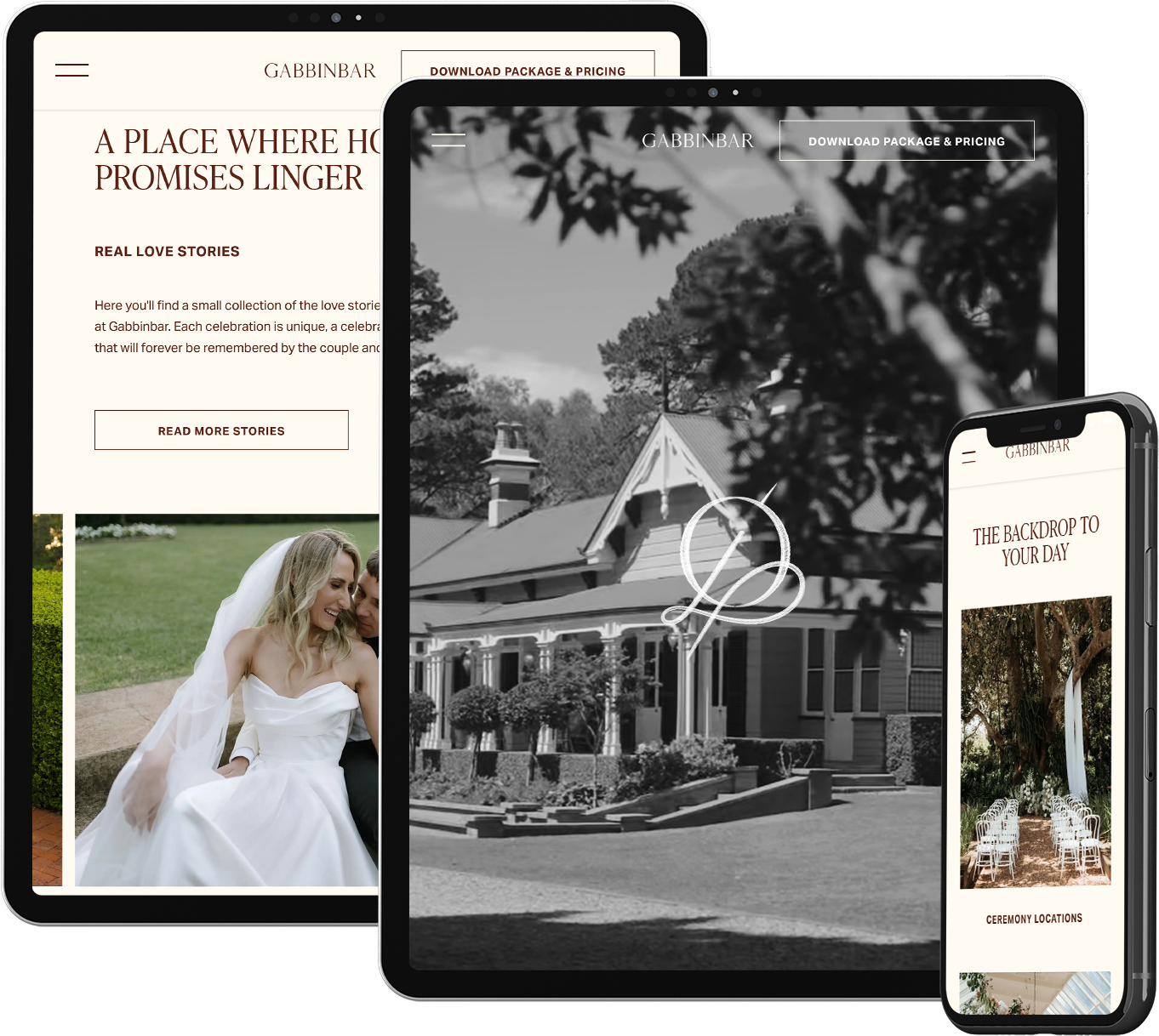 Gabbinbar Homestead — delivered headless website